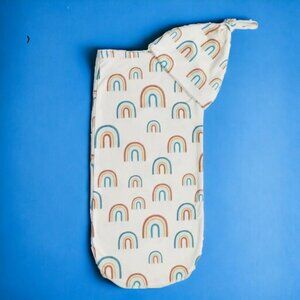 Itzy Ritzy Boho Rainbow Swaddle + Hat